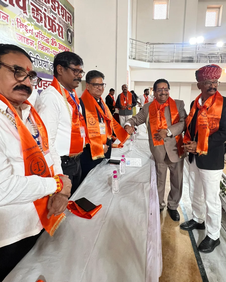 Ranjit Joshi and distinguished guests congratulating P.M. Joshi at Legal Convention.